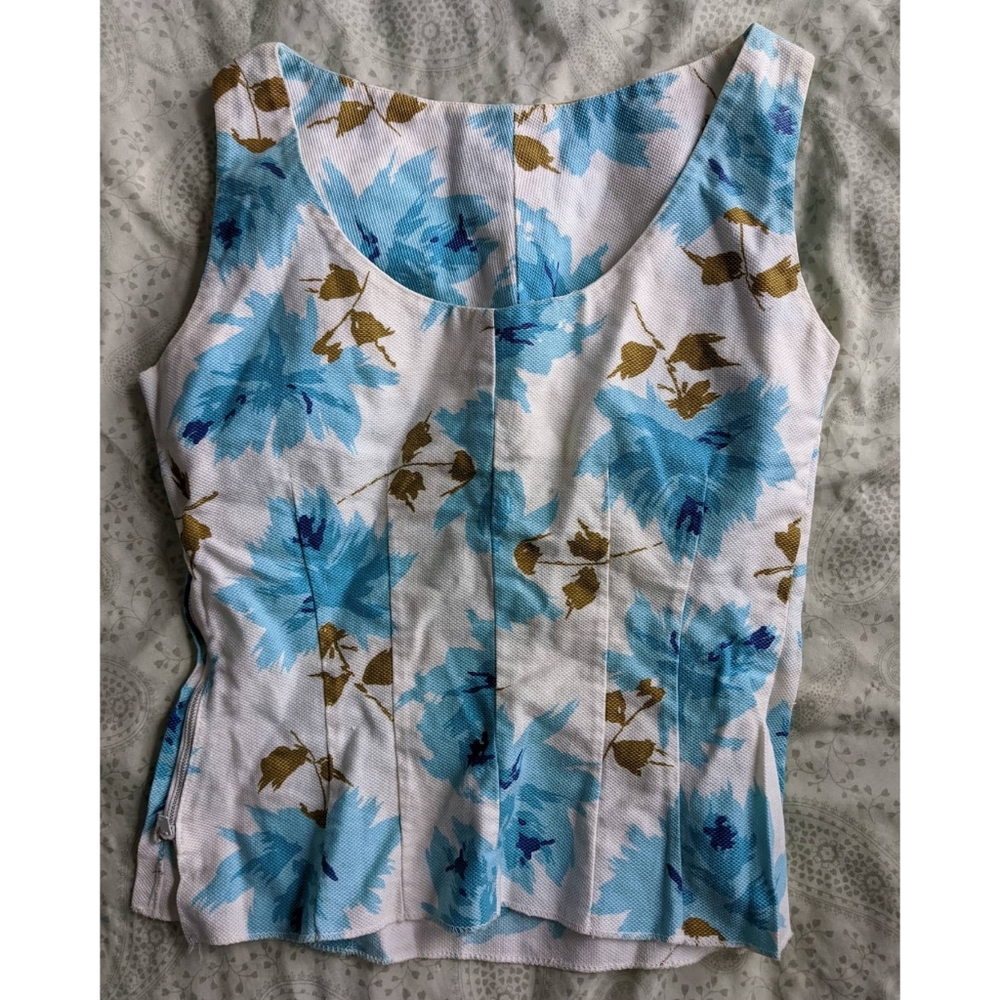 Vintage handmade floral blouse